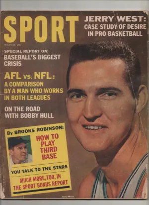 [1 of 1] 1965 Sport "Jerry West: Case Study Of Desire In Pro Basketball" From The Personal Collection of Kareem Abdul Jabbar