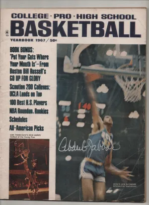 [1 of 1] 1967 College-Pro-High School Basketball Yearbook - "UCLA'S Lew Alcindor American Sophomore" Signed Kareem Abdul Jabbar
