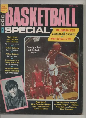 [1 of 1] 1970-71 Sports Quarterly Presents: Pro Basketball Special "Alcindor - Big O Dynasty" From The Personal Collection of Kareem Abdul Jabbar