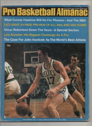 [1 of 1 ] 1970 Pro Basketball Almanac Produced by Sport Magazine "Lew Alcindor: His Biggest Challenge as a Pro" From The Personal Collection of Kareem Abdul Jabbar