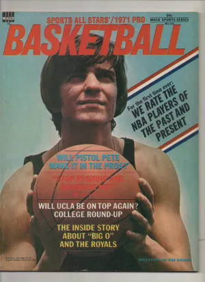[1 of 1] 1971 Sports All starts Pro Basketball "Will UCLA Be On Top Again?" From The Personal Collection of Kareem Abdul Jabbar