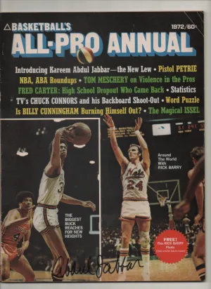 [1 of 1] 1972 Basketball All-Pro Annual "Introducing Kareem Abdul Jabbar-The New Lew" Signed by Kareem Abdul-Jabbar