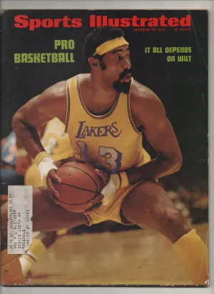[1 of 1] 1972 Sports Illustrated "Pro Basketball-It All Depends on Wilt" From The Personal Collection of Kareem Abdul Jabbar