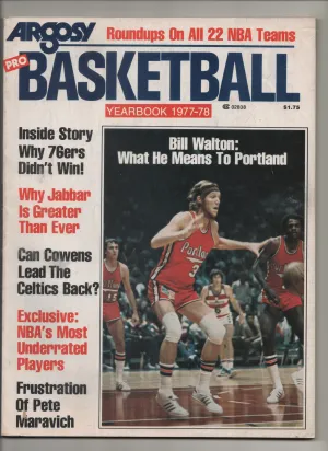 [1 of 1] 1977-78 Argosy Pro Basketball Yearbook "Why Jabbar Is Greater Than Ever"