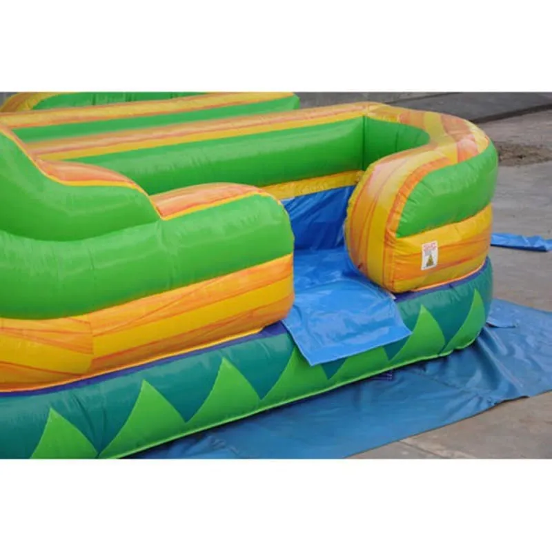 18'H Dual Lane Palm Tree Slide Wet n Dry