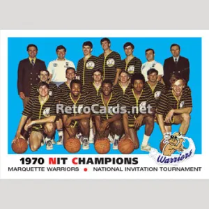 1970 NIT Marquette Warriors Team