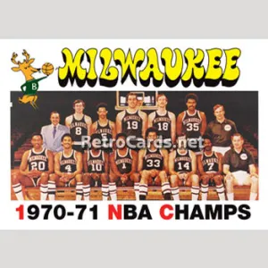 1971-72T Team Champions Milwaukee Bucks