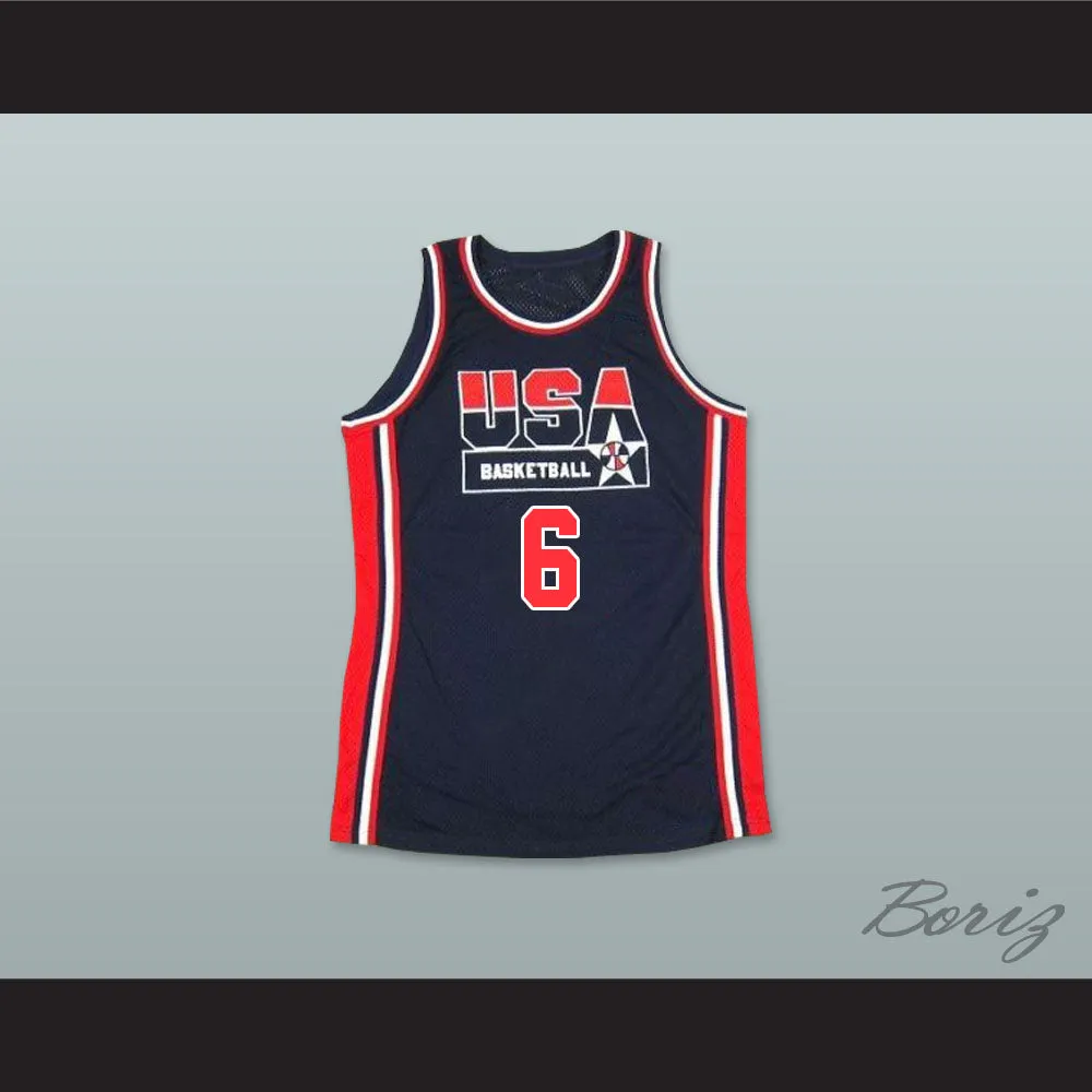 1992 Patrick Ewing 6 USA Team Away Basketball Jersey