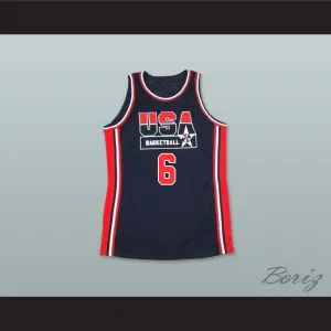 1992 Patrick Ewing 6 USA Team Away Basketball Jersey