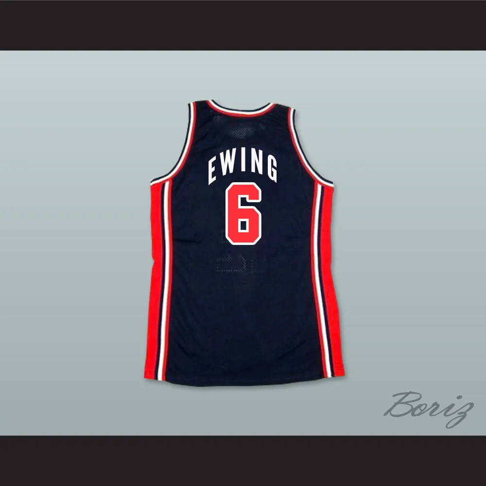 1992 Patrick Ewing 6 USA Team Away Basketball Jersey