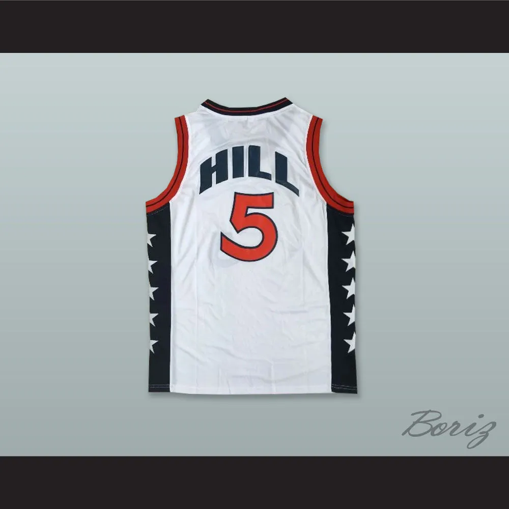 1996 Grant Hill 5 USA Team Home Basketball Jersey