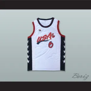 1996 Penny Hardaway 6 USA Team Home Basketball Jersey