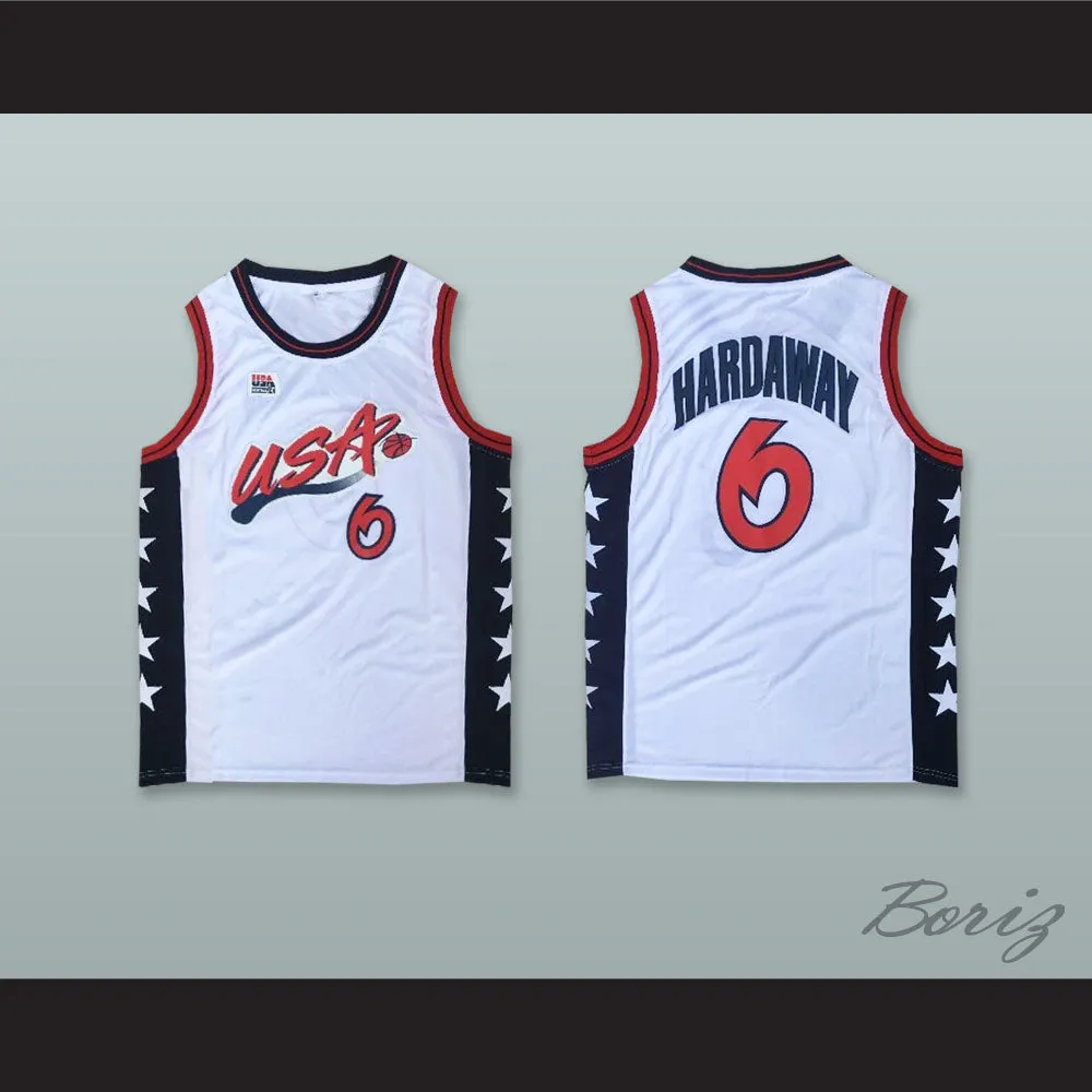 1996 Penny Hardaway 6 USA Team Home Basketball Jersey