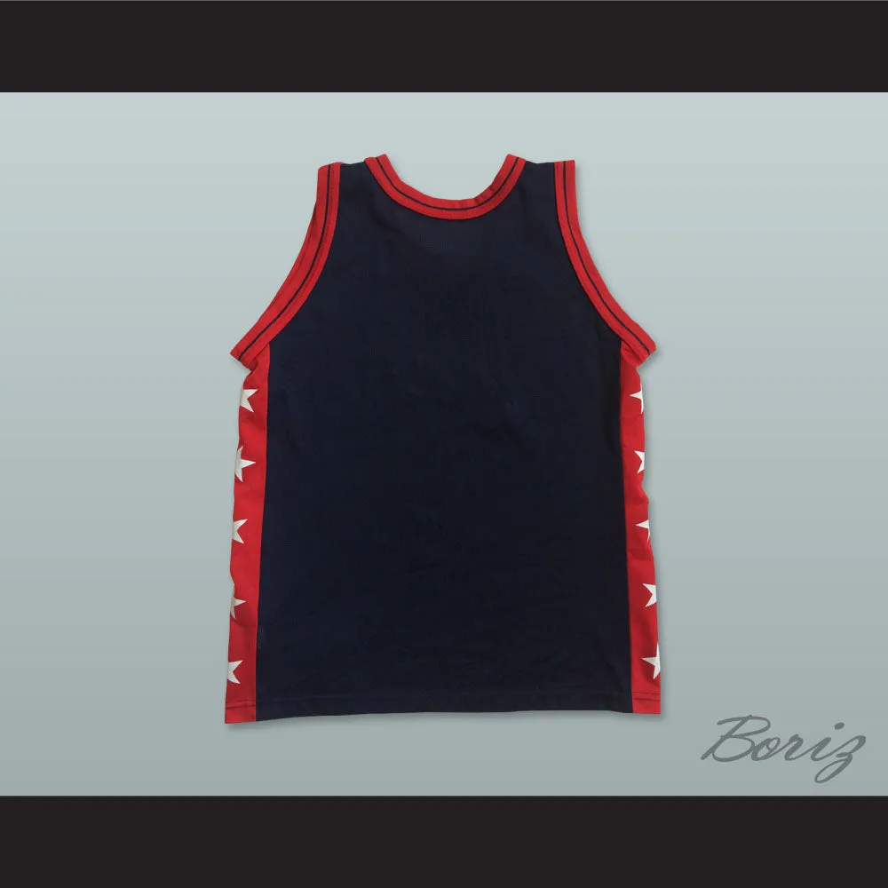 1996 Team USA Dark Blue Basketball Jersey Custom Player and Number