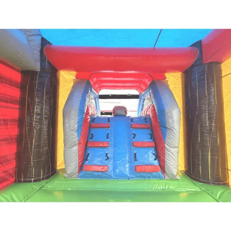 2-Lane Farm Bounce House Combo Wet n Dry