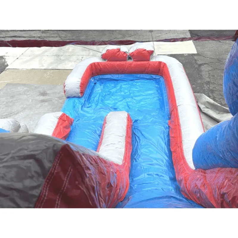 2-Lane Farm Bounce House Combo Wet n Dry