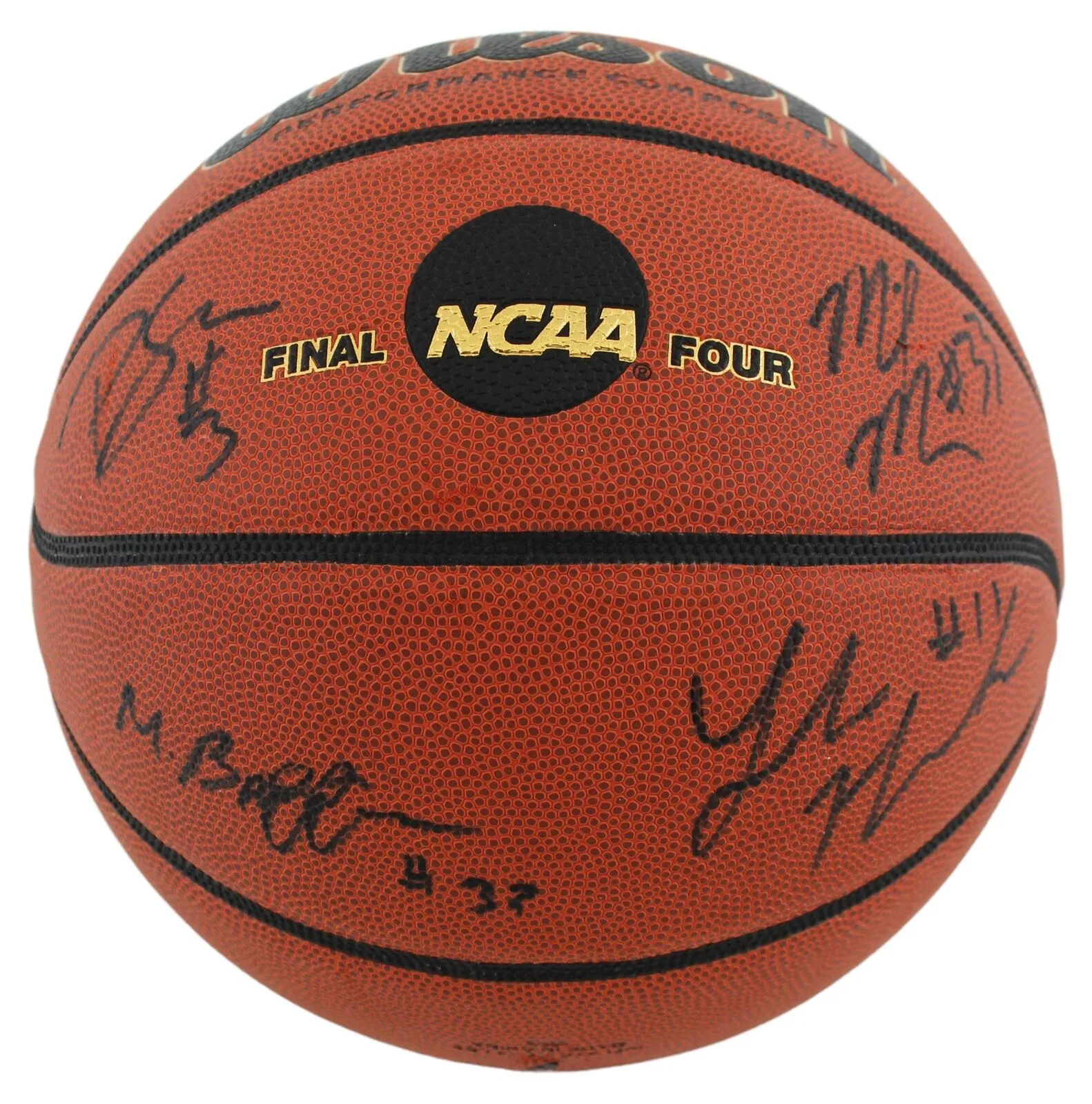 2011-12 Louisville (10) Harrell, Silva  8 Signed Wilson Basketball BAS #AB77945
