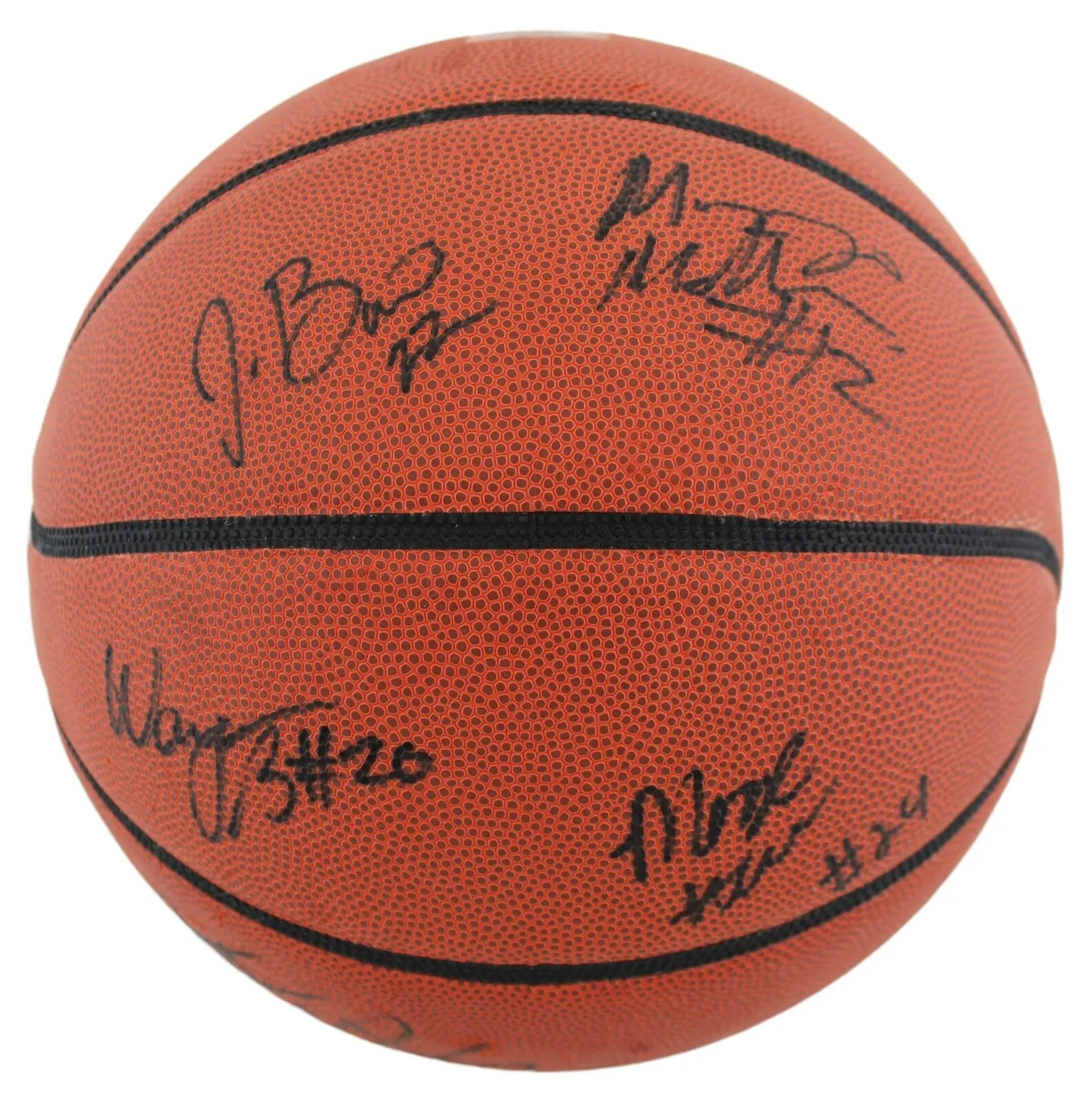 2011-12 Louisville (10) Harrell, Silva  8 Signed Wilson Basketball BAS #AB77945