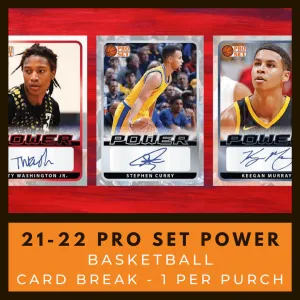 2021-2022 Pro Set Power Basketball Card Break #2