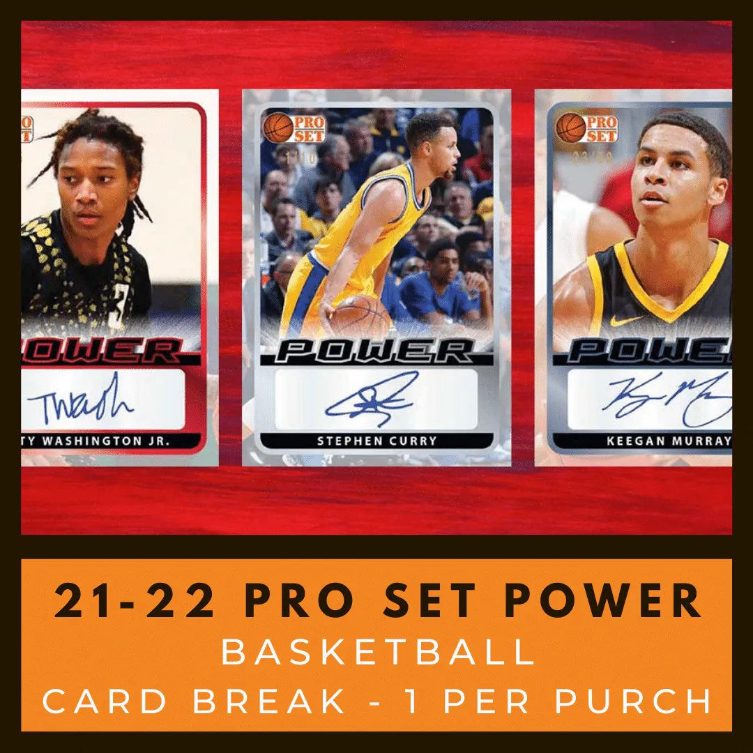 2021-2022 Pro Set Power Basketball Card Break #2