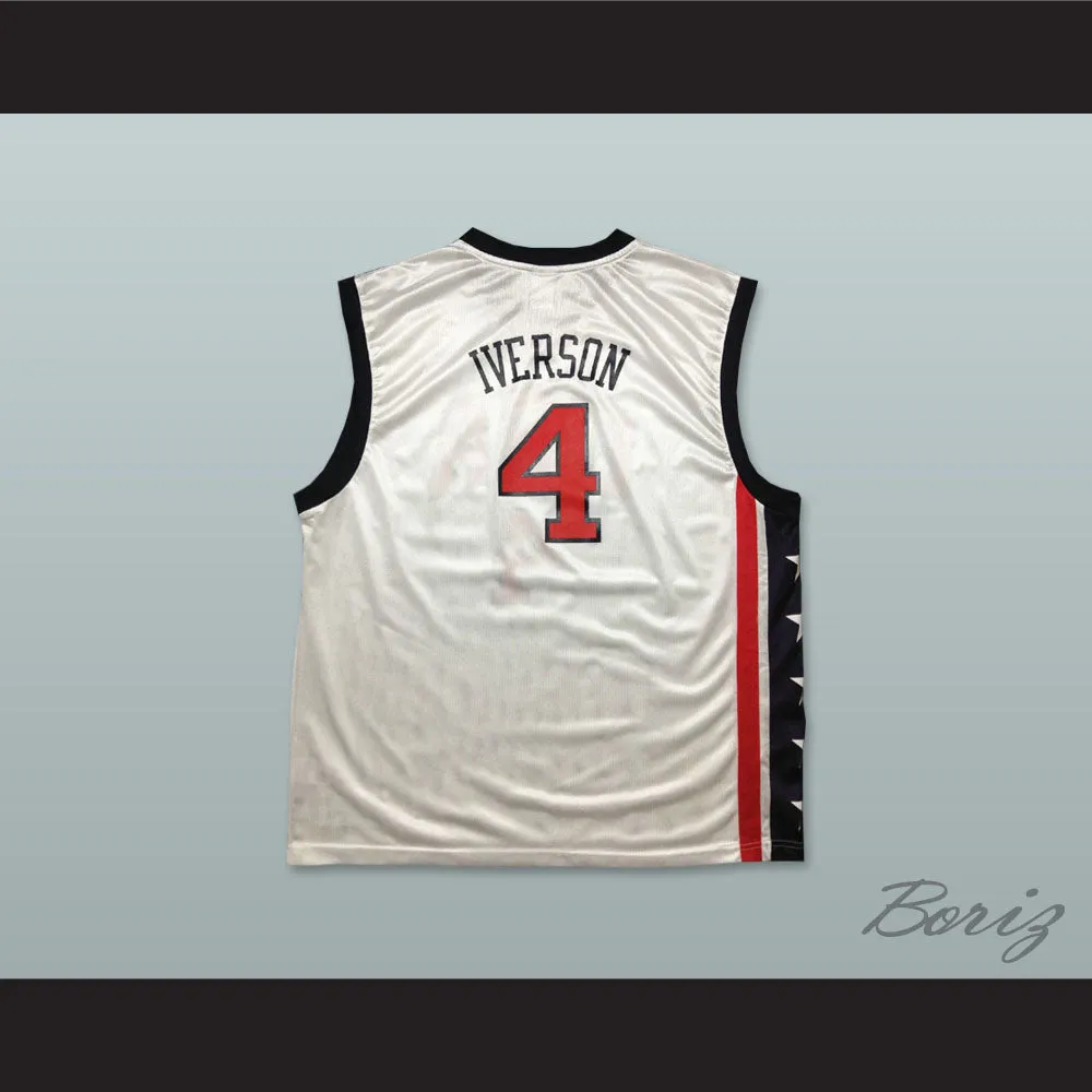 Allen Iverson 4 USA Team Home Basketball Jersey