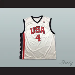 Allen Iverson 4 USA Team Home Basketball Jersey