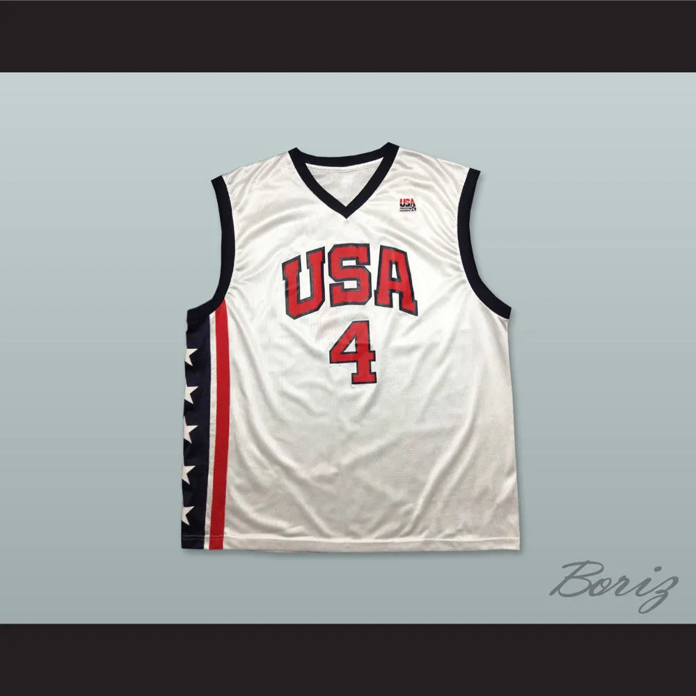 Allen Iverson 4 USA Team Home Basketball Jersey