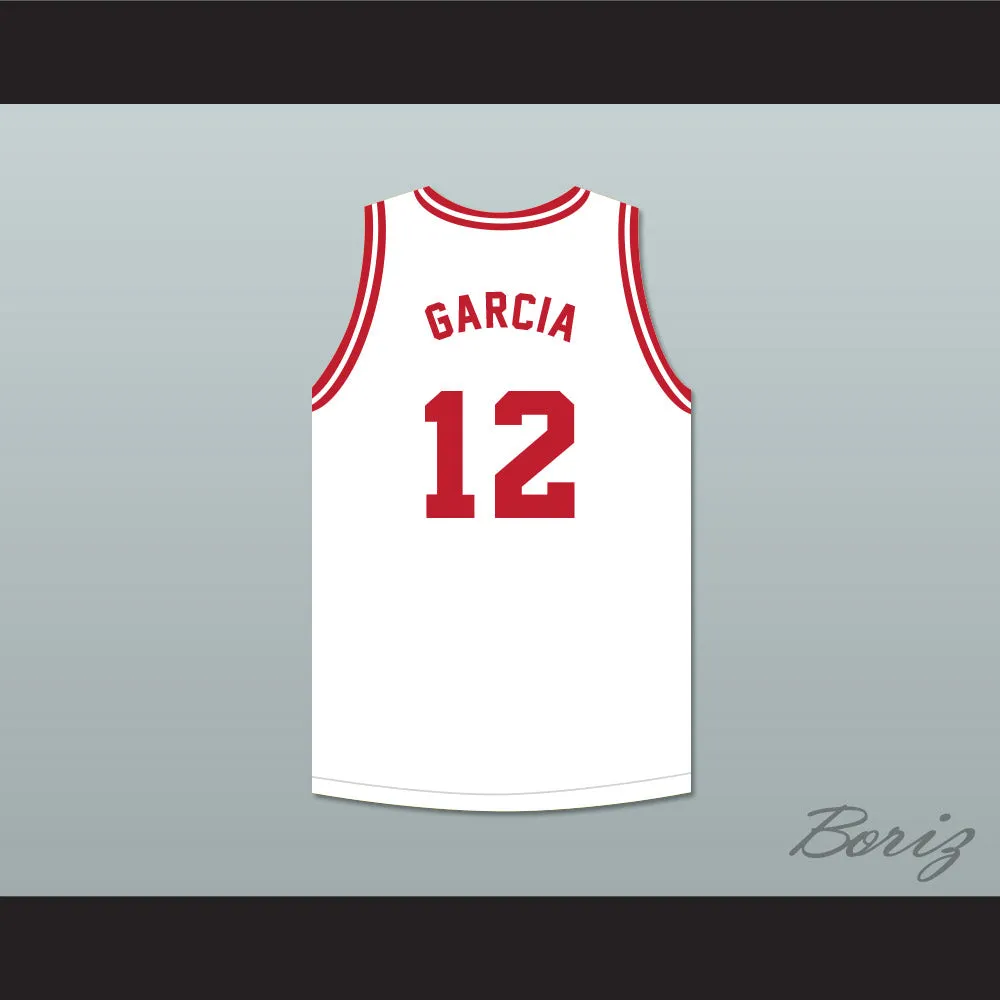 Andy Garcia 12 Tijuana Piranhas White Basketball Jersey Mexican Expansion Team