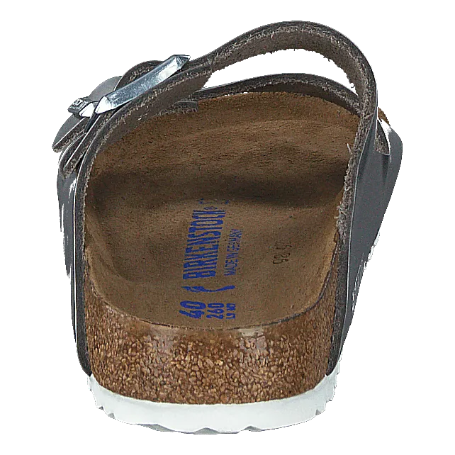 Arizona Smooth Leather Silver Metallic