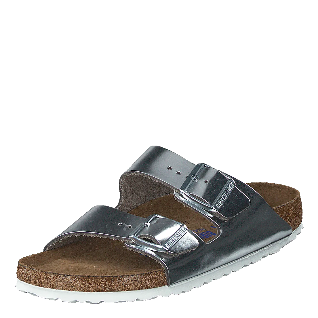Arizona Smooth Leather Silver Metallic