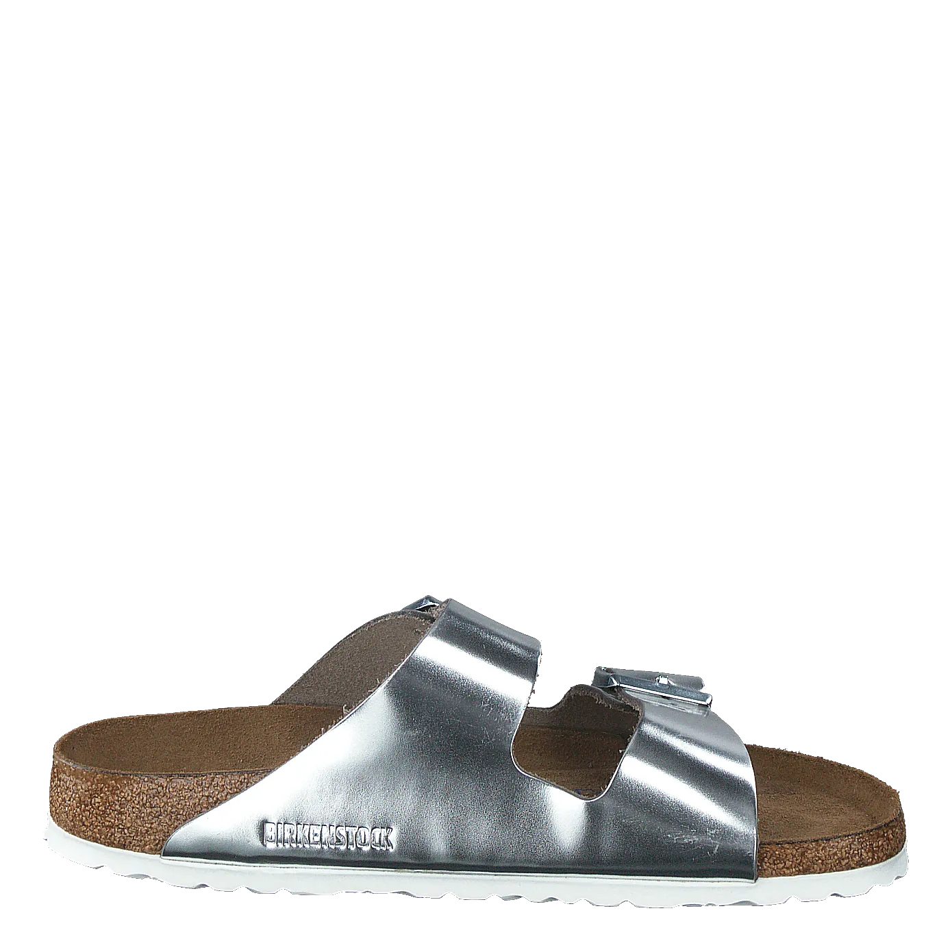 Arizona Smooth Leather Silver Metallic