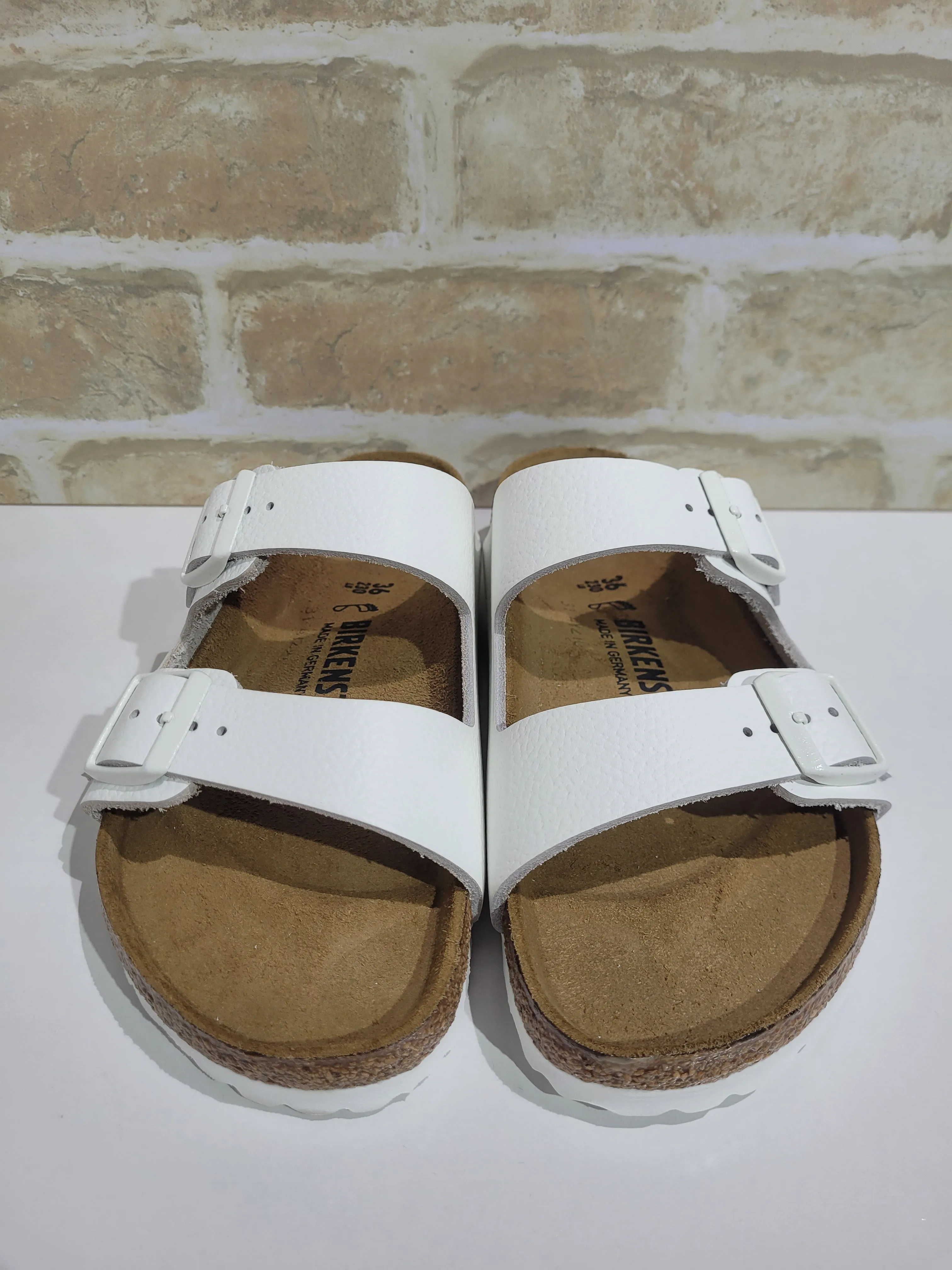 Arizona White Leather By Birkenstock