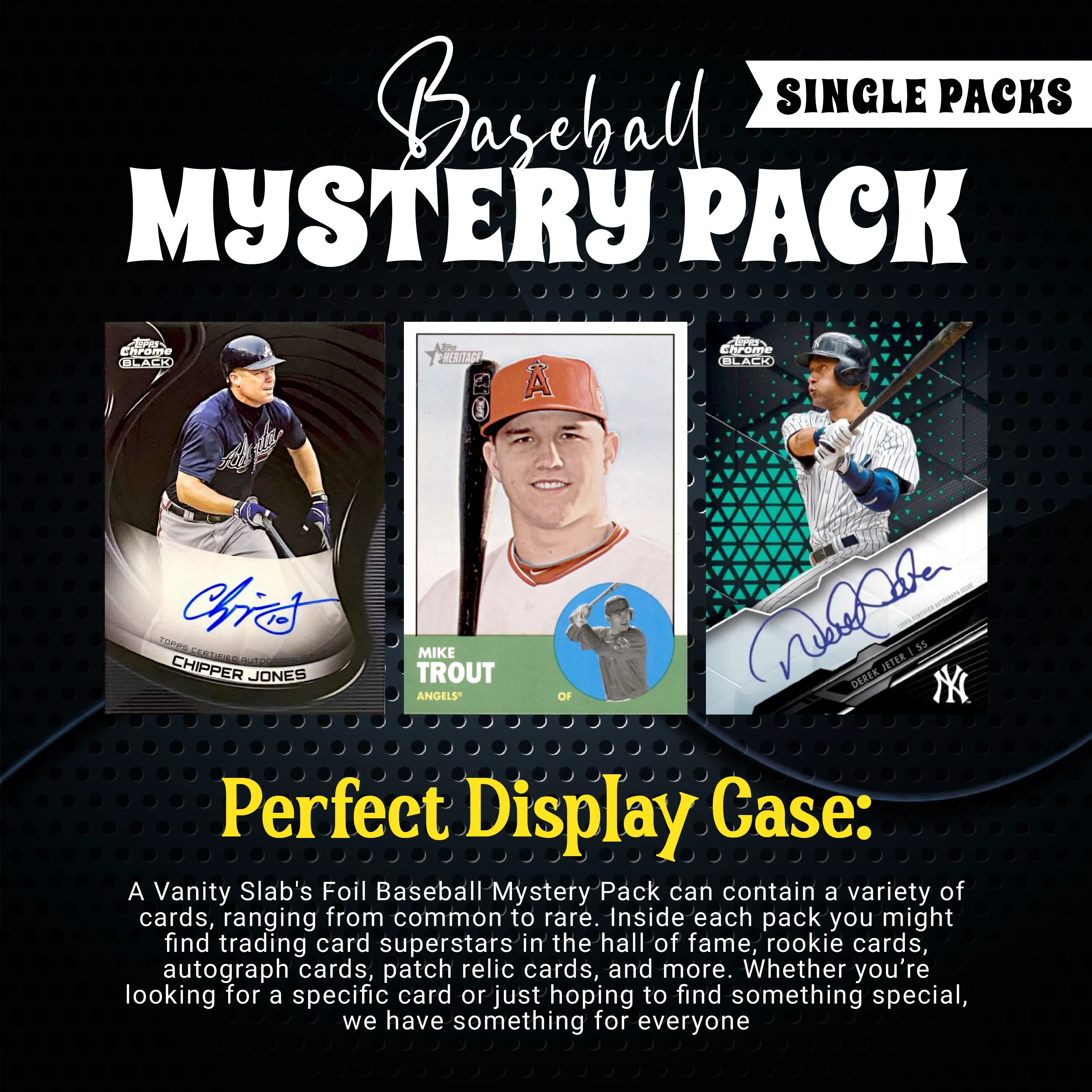 Baseball Mystery Pack (Random Autographed, Relic & Rookies Trading Cards)