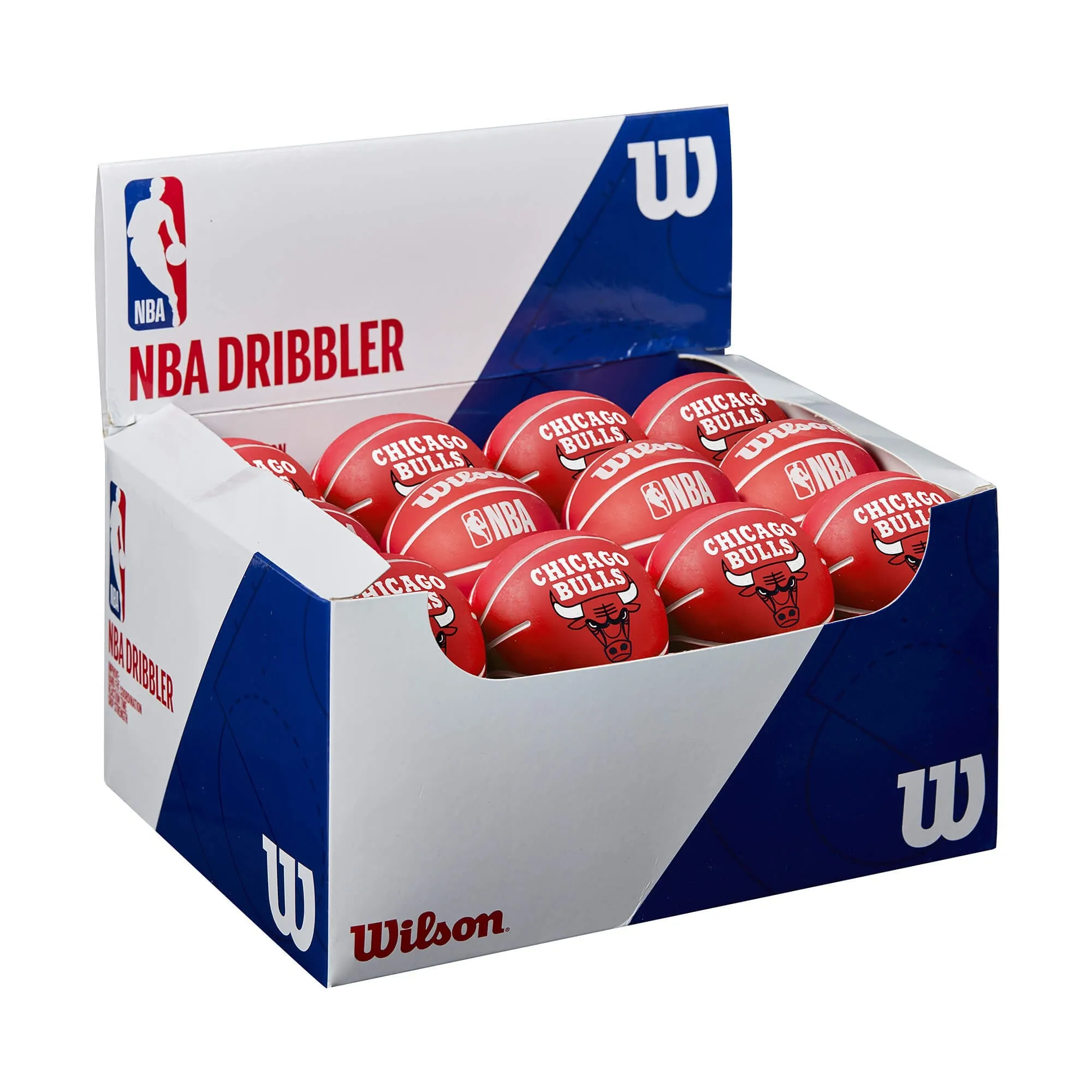 Basketbalová lopta Wilson NBA Dribbler Basketball Chicago Bulls (super mini) červená