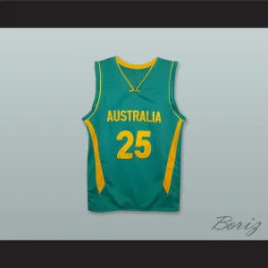 Ben Simmons 25 Australia National Team Green Basketball Jersey