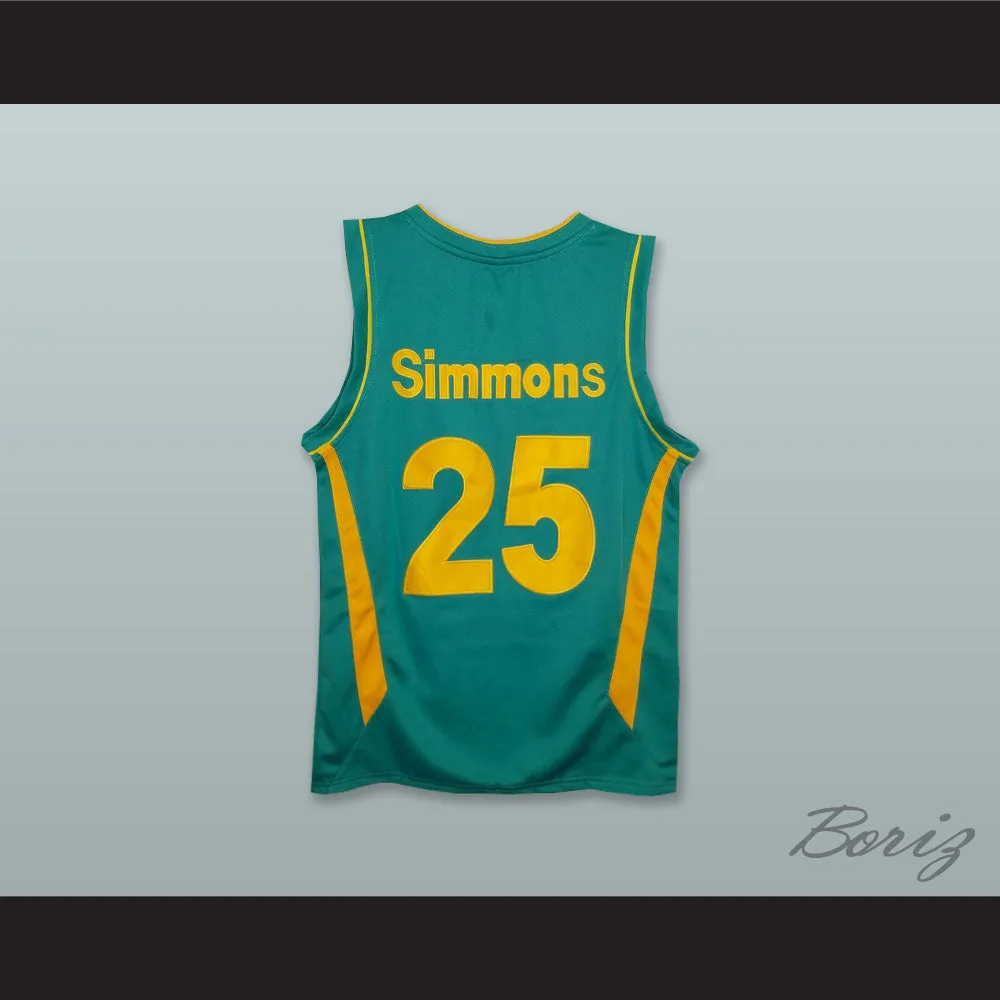 Ben Simmons 25 Australia National Team Green Basketball Jersey