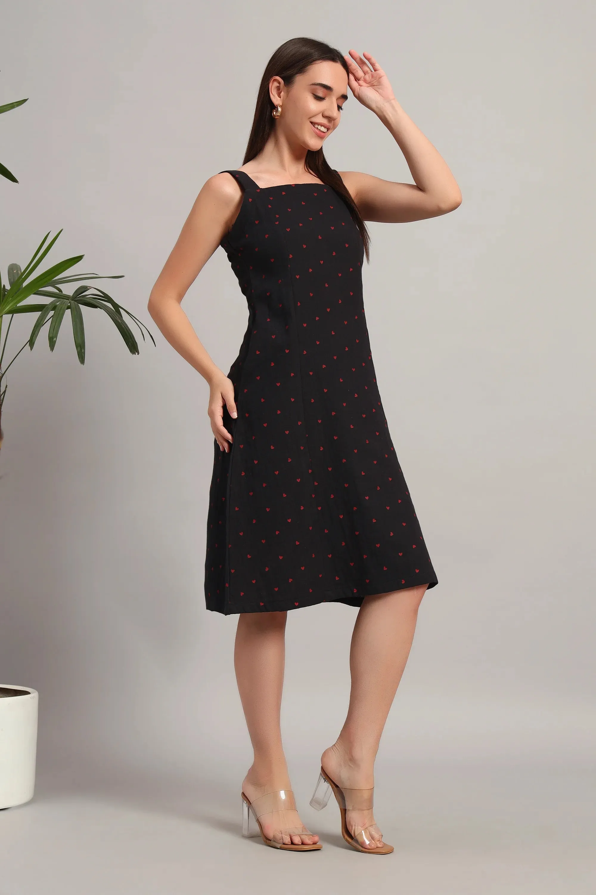 Blackberry Hearts, Midi Dress