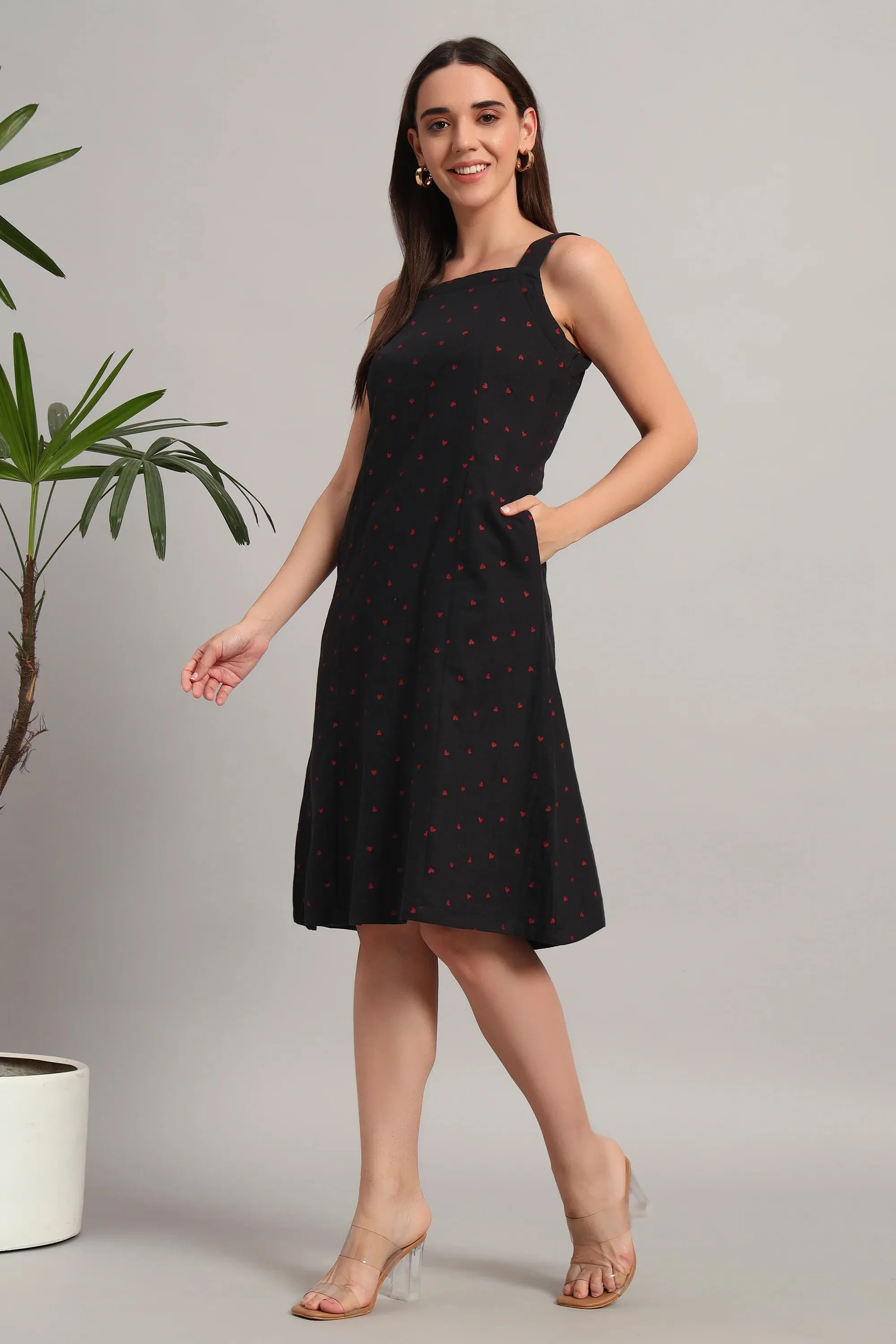 Blackberry Hearts, Midi Dress
