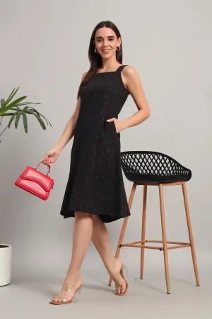 Blackberry Hearts, Midi Dress
