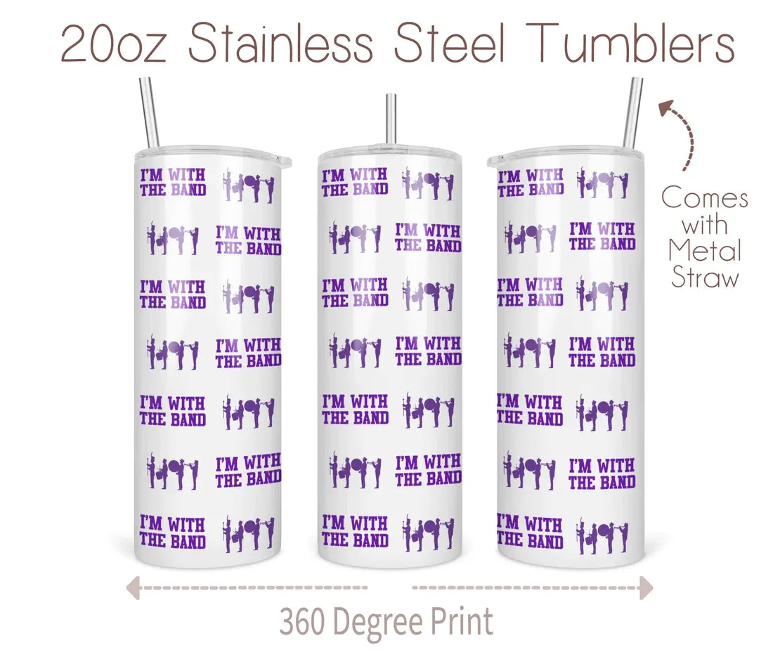 Bleacher Tumbler Cups 20oz. with Straw