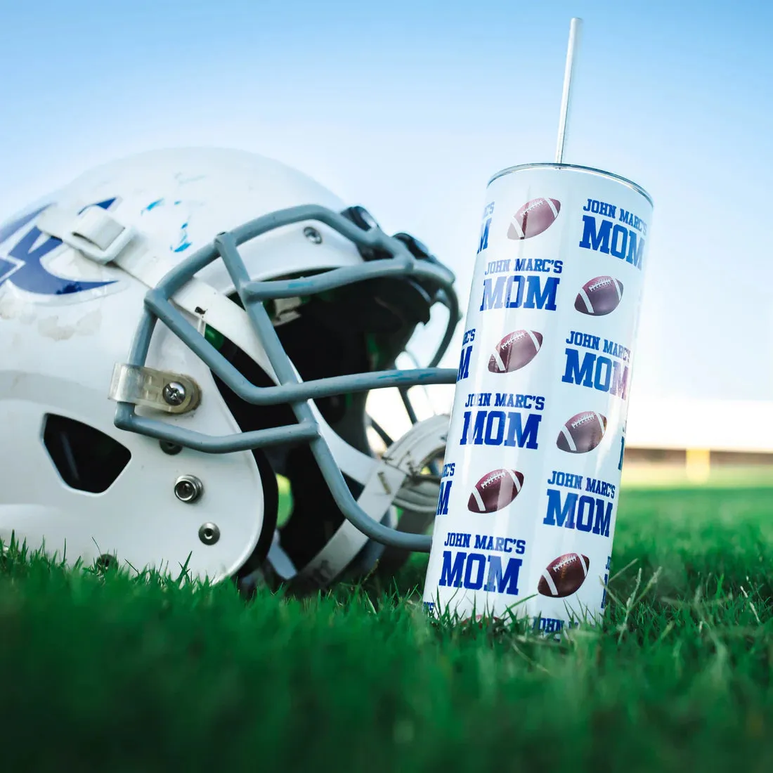 Bleacher Tumbler Cups 20oz. with Straw
