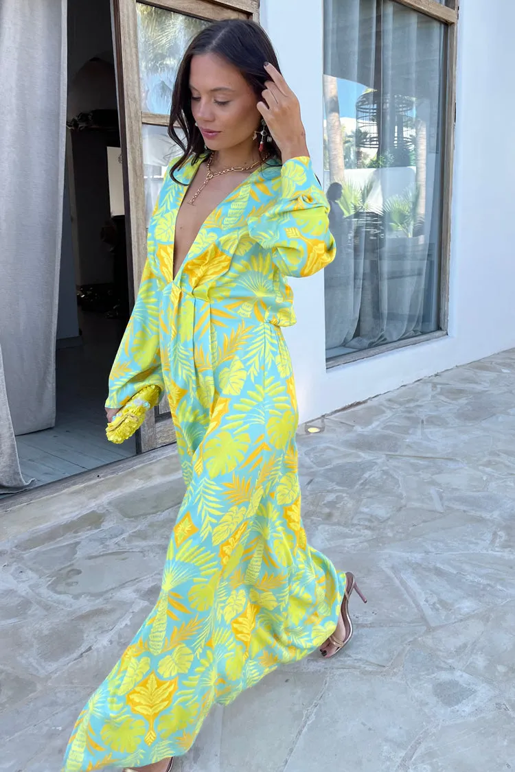 Blue Palm Angie Dress
