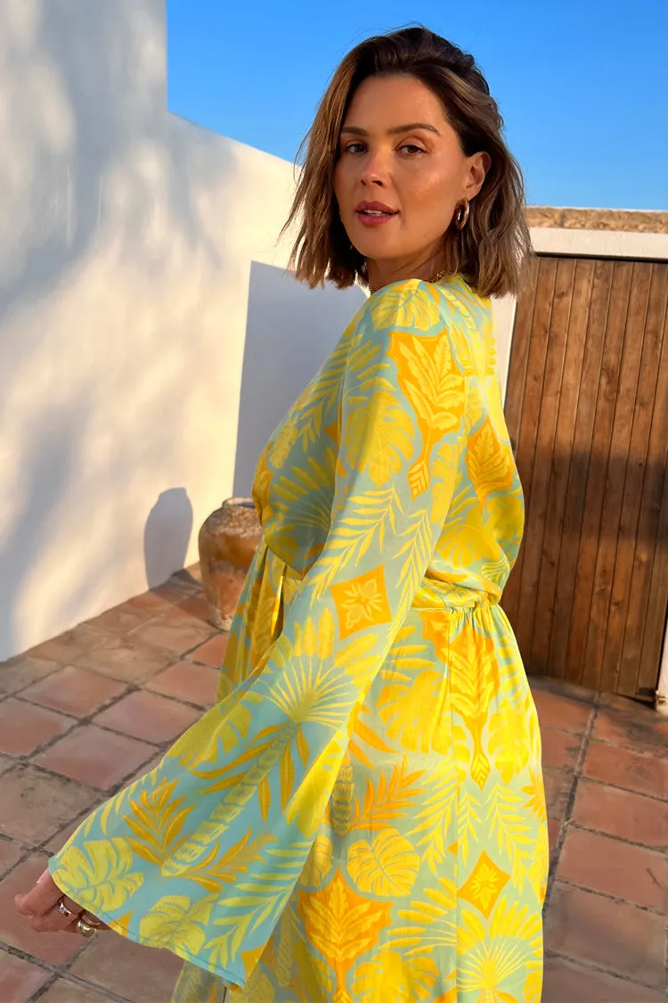 Blue Palm Angie Dress