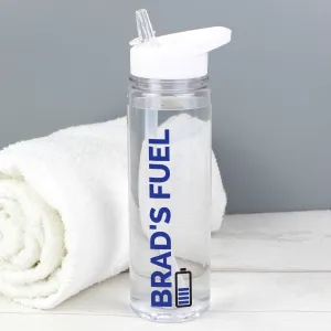 Blue personalised Fuel Water Bottle