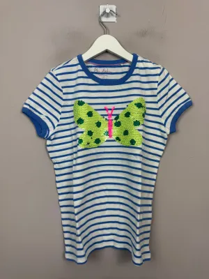 Boden sequin butterfly t-shirt 11-12y