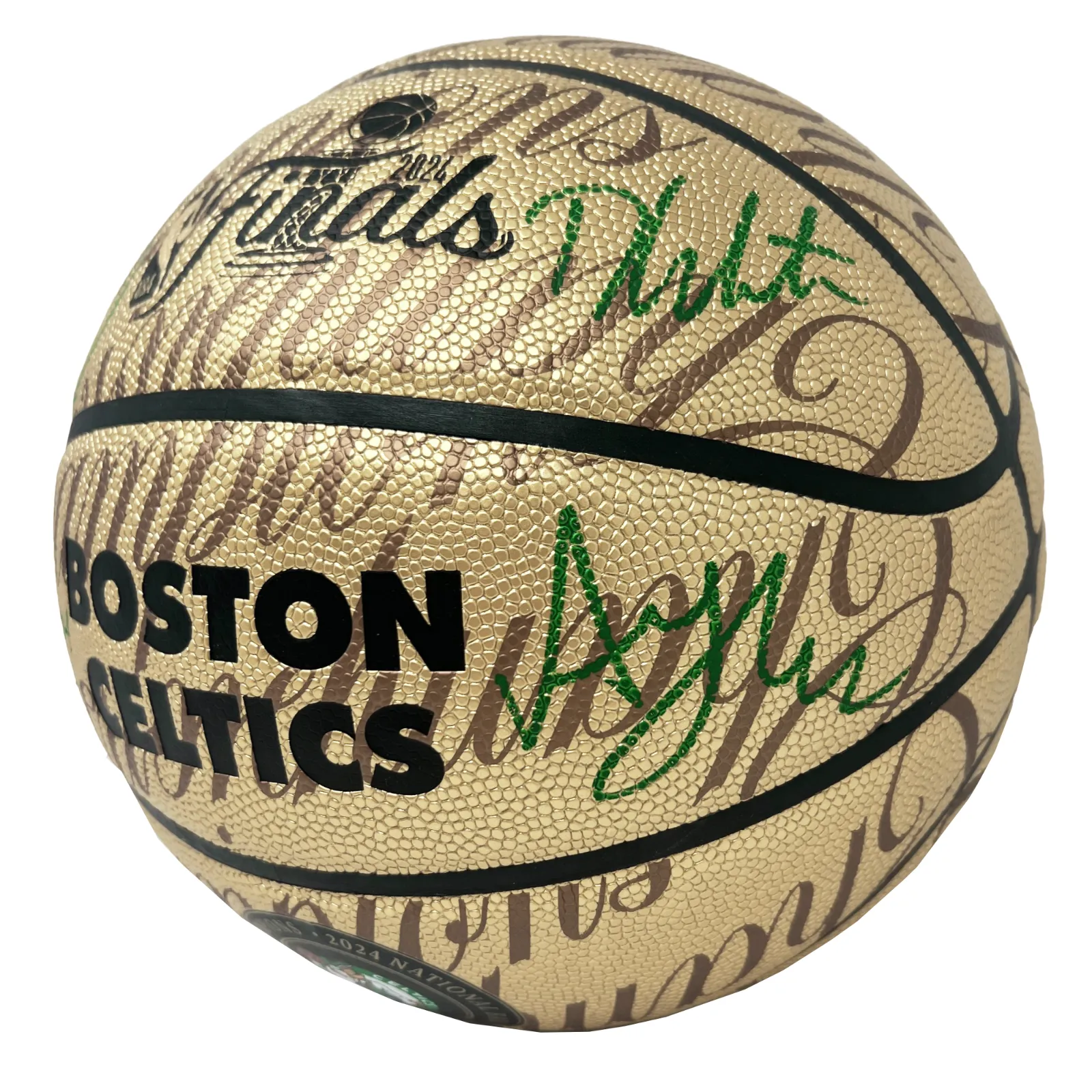 Boston Celtics Team Signed Gold LE Basketball Tatum/White/Horford  Fanatics/JSA