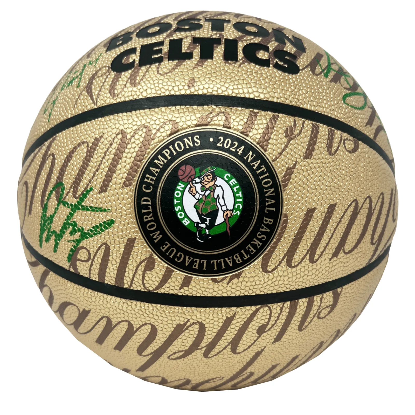 Boston Celtics Team Signed Gold LE Basketball Tatum/White/Horford  Fanatics/JSA
