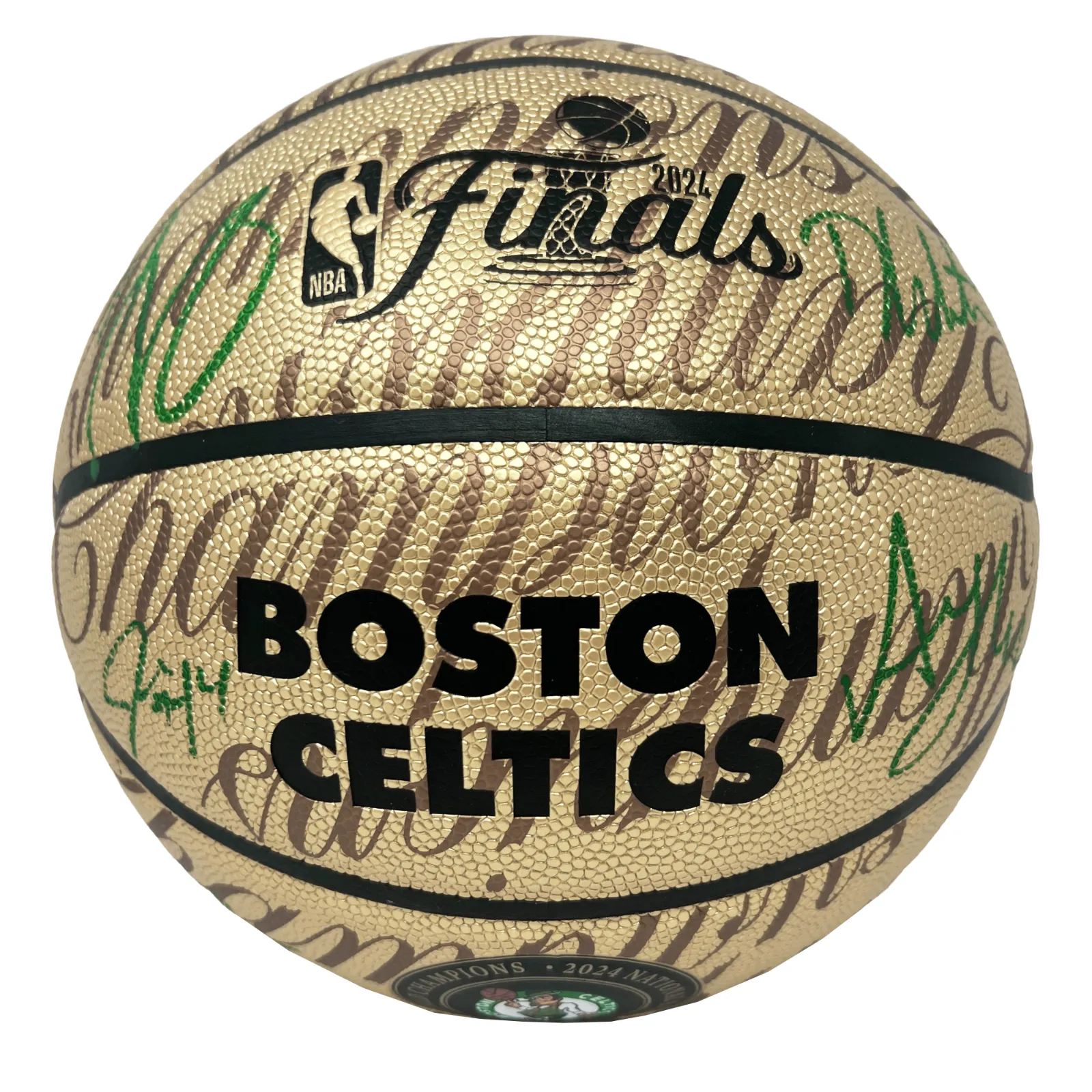 Boston Celtics Team Signed Gold LE Basketball Tatum/White/Horford  Fanatics/JSA