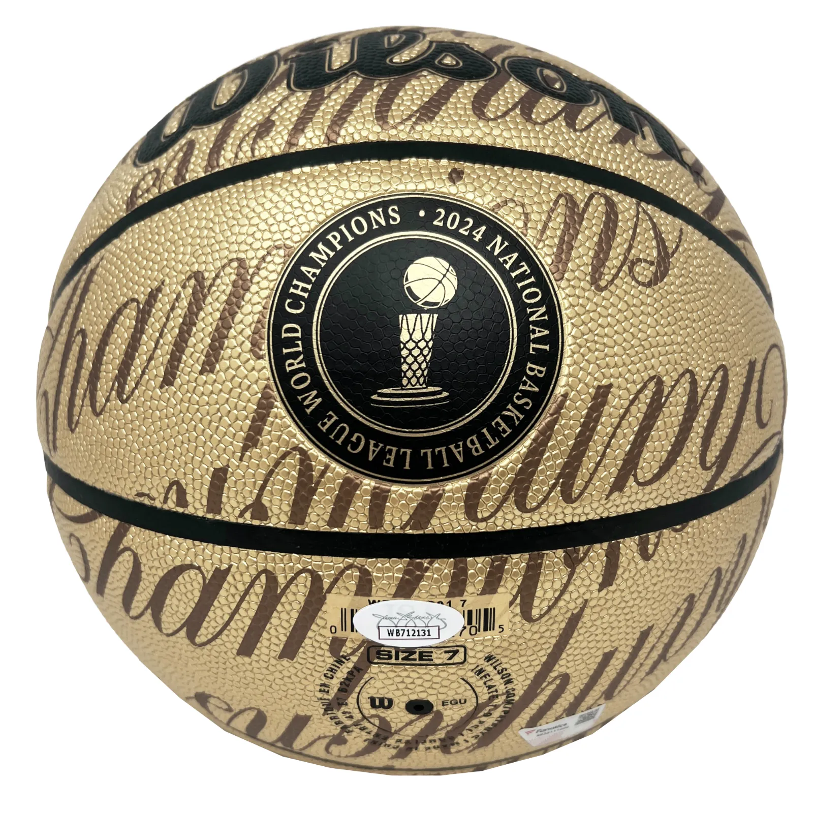 Boston Celtics Team Signed Gold LE Basketball Tatum/White/Horford  Fanatics/JSA