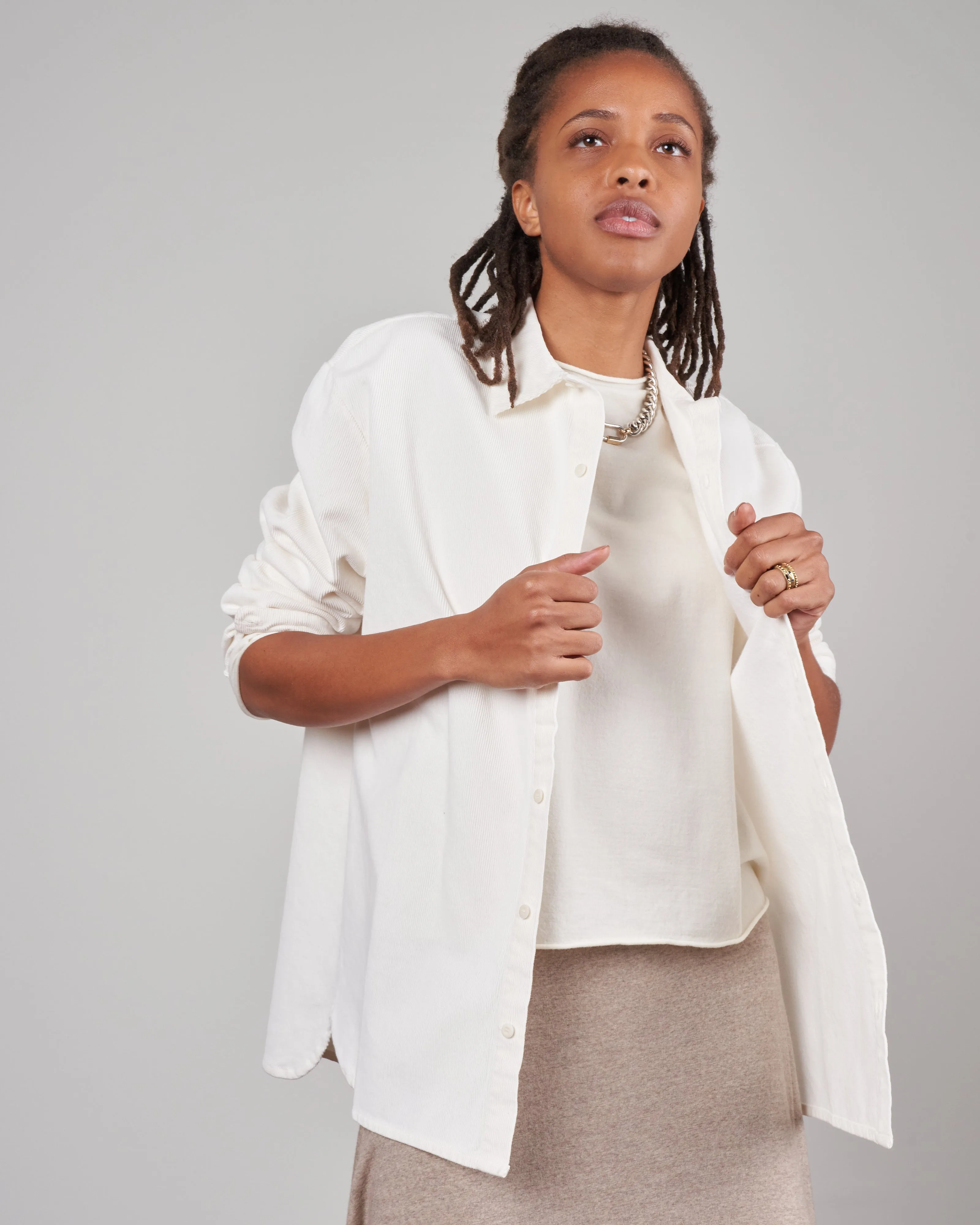 camicia clean shirt - winter white